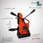قیمت، خرید و مشخصات فنی پایه دریل مگنت مهر کوتاه