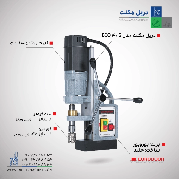 دریل مگنت مدل ECO.40S یوروبور