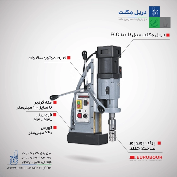 دریل مگنت مدل ECO.100/4d