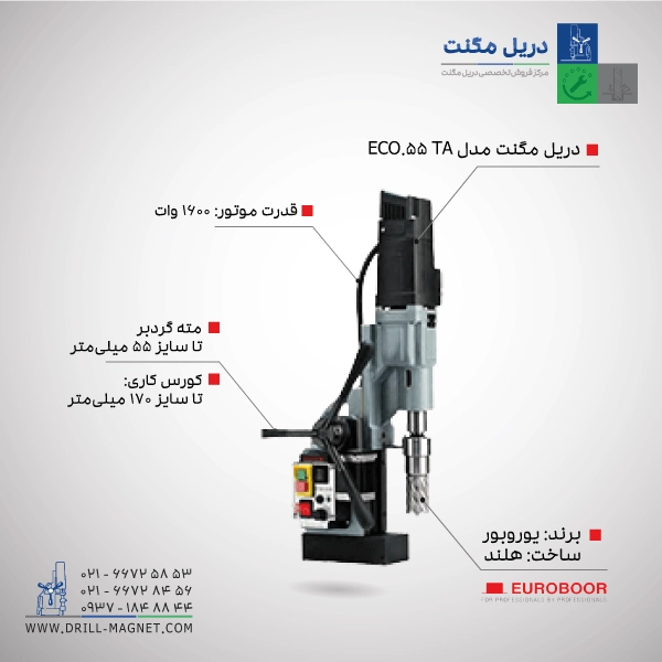دریل مگنت مدل ECO.55TA