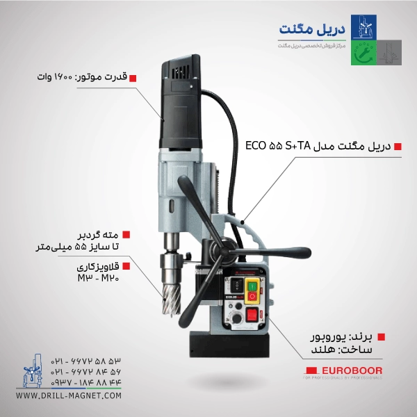 دریل مگنت مدل ECO.55S+/TA