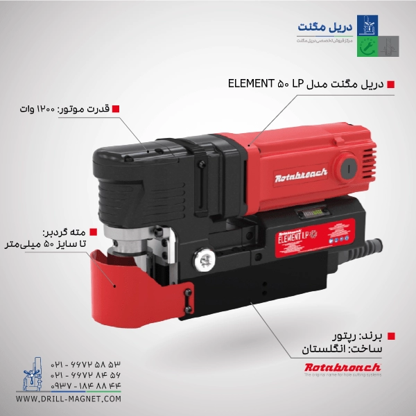 دریل مگنت مدل Element-50LP
