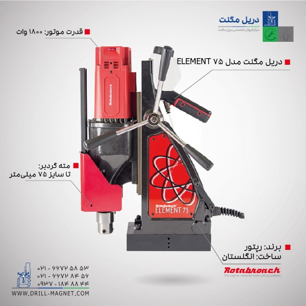 دریل مگنت مدل Element-75