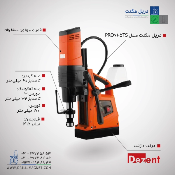 دریل مگنت PRO 625TS دزنت