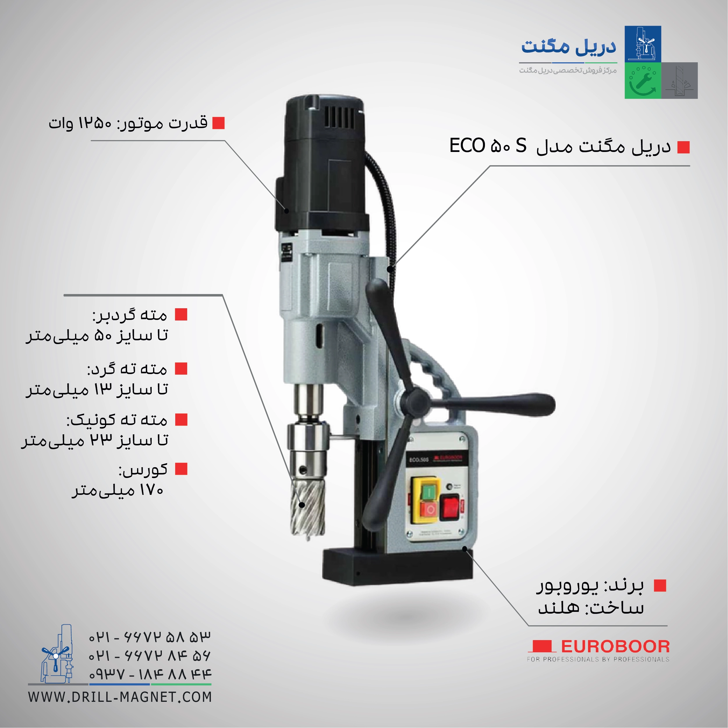 دریل مگنت مدل ECO 50S